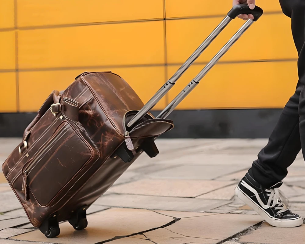 leather carry on bag for men