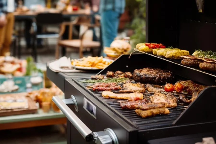 portable electric barbecue grill