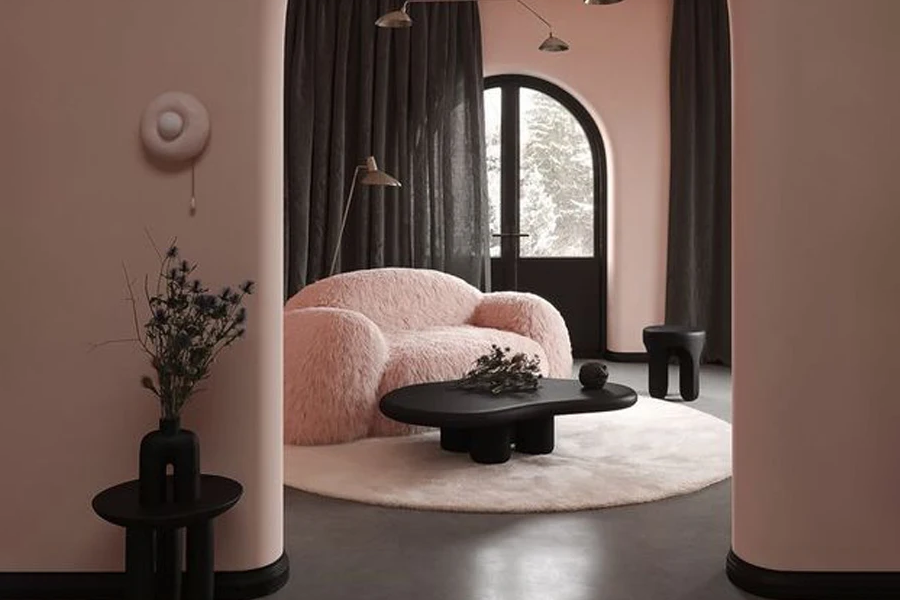 pink sofa sets